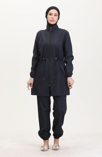 Maillot de Bain Hijab Bleu Marine 9002-04