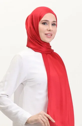 Jan Jan Şifon Şal 70239-25 Kırmızı