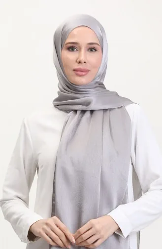 Jan Jan Şifon Şal 70239-27 Gri