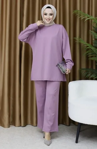 Corduroy Tunic Trousers Two Piece Set 5570-02 Dusty Rose 5570-02