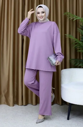 Corduroy Tunic Trousers Two Piece Set 5570-02 Dusty Rose 5570-02