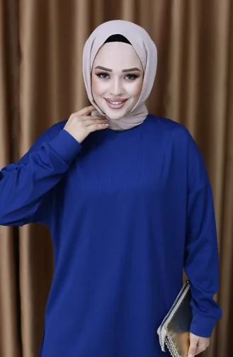 Fitilli Tunik Pantolon İkili Takım 5570-05 İndigo