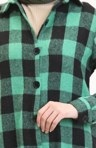 Plaid Tunic 1056-01 Green 1056-01