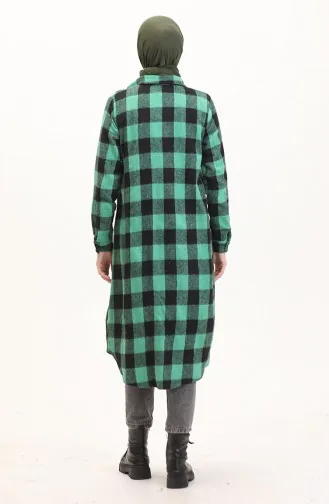 Plaid Tunic 1056-01 Green 1056-01