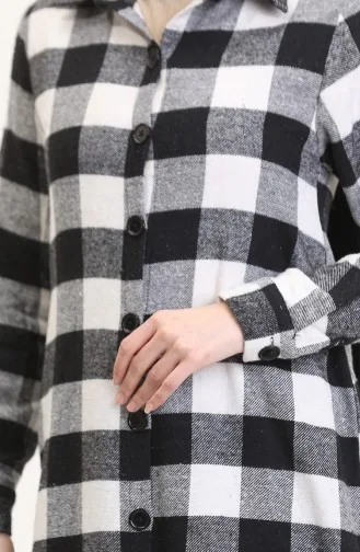 Ekose Tunik 1056-04 Beyaz