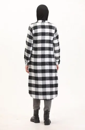 Ekose Tunik 1056-04 Beyaz