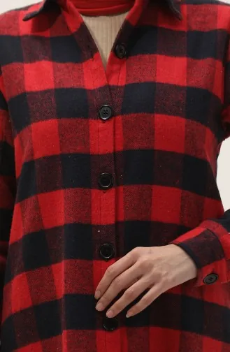 Plaid Tunic 1056-06 Red 1056-06