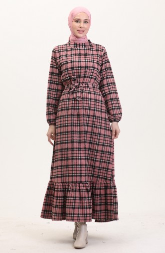Dusty Rose İslamitische Jurk 0561-02