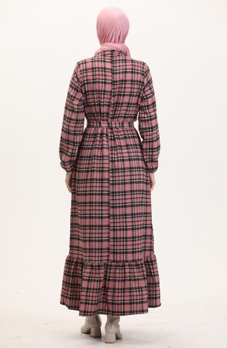 Dusty Rose İslamitische Jurk 0561-02