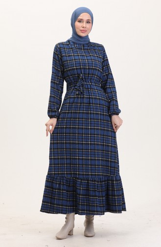 Saxon blue İslamitische Jurk 0561-03