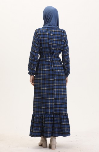 Saxon blue İslamitische Jurk 0561-03