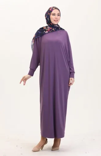 Casual Jurk Met Vleermuismouwen 2000-25 Licht Lila 2000-25