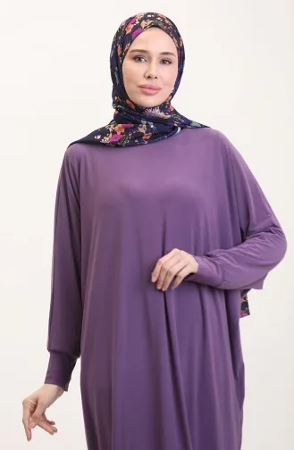 Casual Jurk Met Vleermuismouwen 2000-25 Licht Lila 2000-25