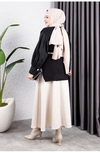 Schwarz Pullover 550-01
