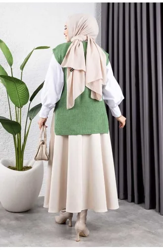 Pull-Over Vert noisette 550-02