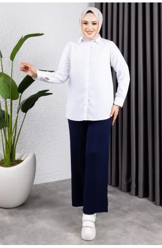 Navy Blue Broek 350-05