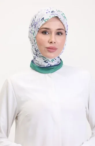 Écharpe Douce à Motifs 70247-03 Vert Lilas 70247-03