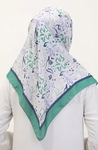 Écharpe Douce à Motifs 70247-03 Vert Lilas 70247-03