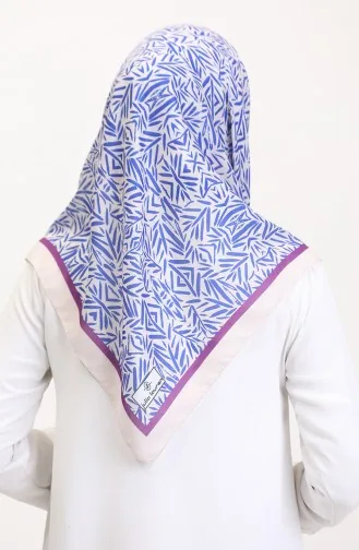 Desenli Soft Eşarp 70259-01 Krem Saks