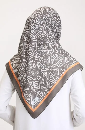 Patterned Soft Scarf 70259-02 Dark Khaki 70259-02