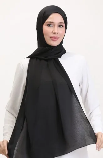 شال شيفون جان جان 70239-01 أسود 70239-01