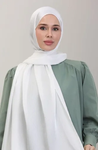 Jan Jan Chiffon-Schal 70239-24 Weiß 70239-24