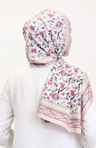 Ottoman Şal 70251-03 Pudra Vişne