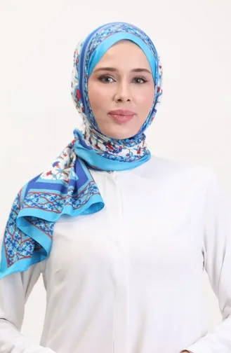 Ottoman Şal 70251-04 Mavi Saks