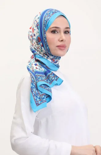 Ottoman Şal 70251-04 Mavi Saks