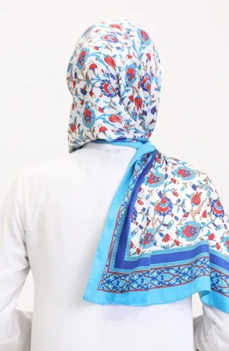 Ottoman Şal 70251-04 Mavi Saks