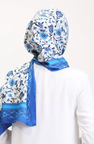 Ottoman Şal 70251-07 Saks İndigo