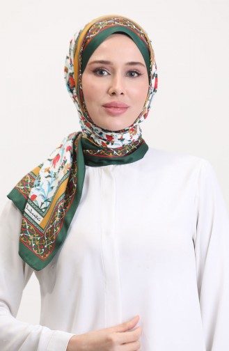 شال أخضر زمردي 70251-08