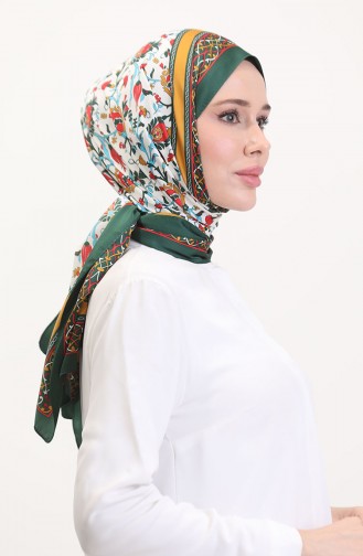 شال أخضر زمردي 70251-08
