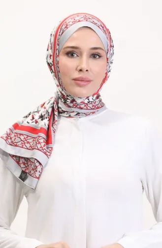 Ottoman Şal 70251-09 Gri Bordo