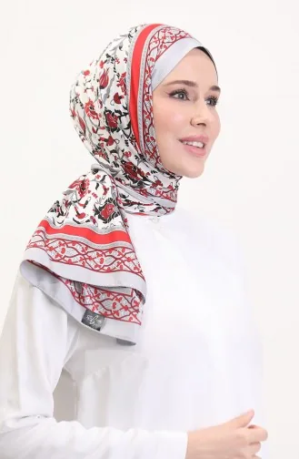 Ottoman Şal 70251-09 Gri Bordo