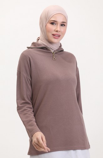 طقم ثنائي تونيك بسحاب بنطلون 1058-01 فيزون 1058-01
