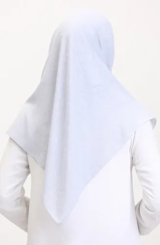 Jakarlı Eşarp 70258-08 Gümüş Gri