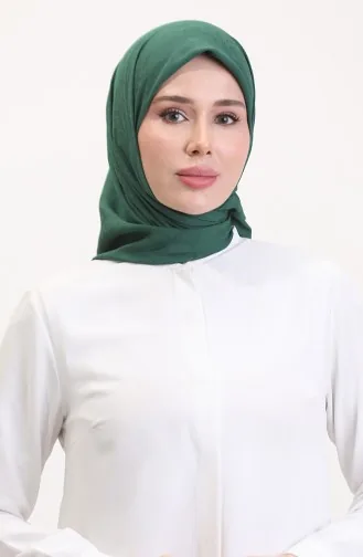 Jakarlı Eşarp 70258-12 Zümrüt Yeşili