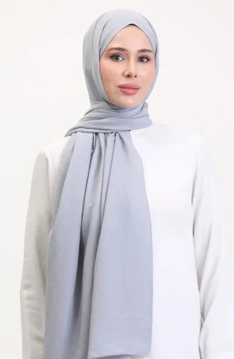 Katoenen Jazz Sjaal 70257-02 Zilvergrijs 70257-02