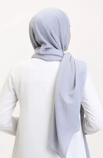 Katoenen Jazz Sjaal 70257-02 Zilvergrijs 70257-02