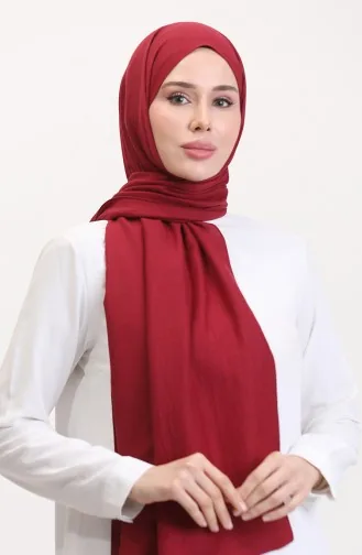 Katoenen Jazz Sjaal 70257-17 Bordeaux Rood 70257-17