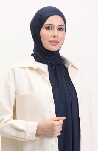 شال فيسكوز قطن ممشط 70272-32 كحلي 70272-32