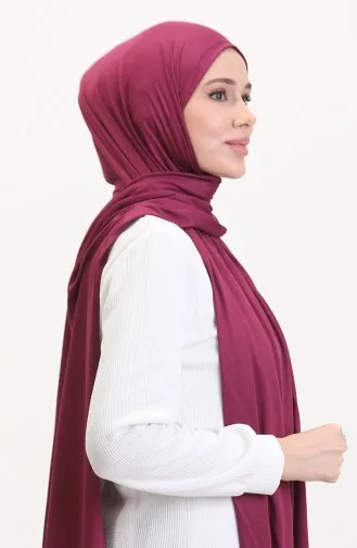 Viskon Penye Şal 70272-08 Açık Mürdüm