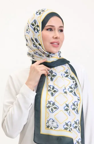 Desenli Soft Şal 70269-01 Sarı Antrasit