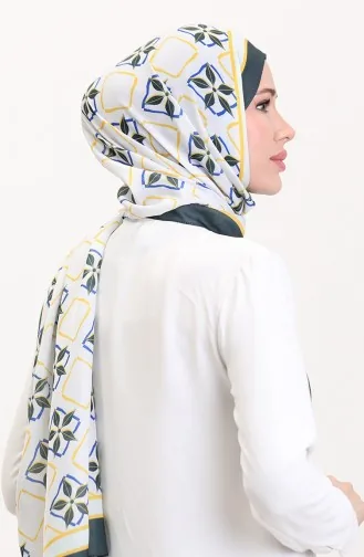 Desenli Soft Şal 70269-01 Sarı Antrasit