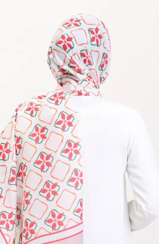 Patterned Soft Scarf 70269-02 Powder Pink Fuchsia 70269-02