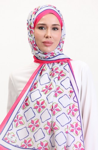 Desenli Soft Şal 70269-14 Şekerpembe Saks