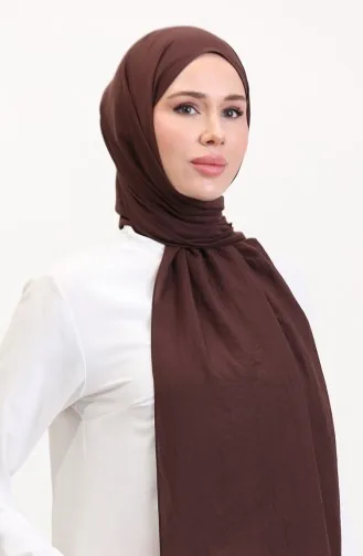 Soft Cotton Shawl 2000-57 Dark Brown 2000-57