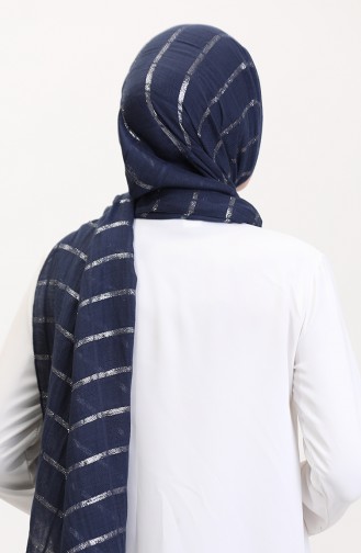 Châle Bleu Marine 2072-04