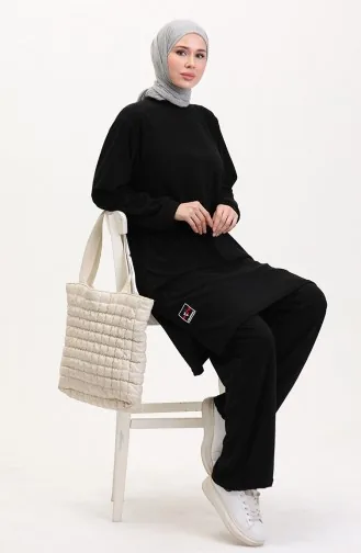 Tunik Pantolon İkili Takım 0565-03 Siyah